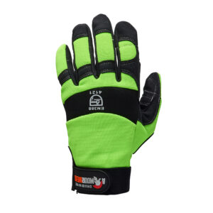 DRUID HI-VIZ LIME/YELLOW ANTI VIBRATION MECHANICS GLOVE