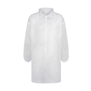 HACCP 25GSM WHITE LABORATORY COAT NO POCKET