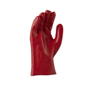 RED PVC FULL COAT OPEN WRIST 270MM GLOVE