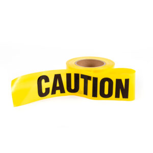 BARRIER TAPE 100M ROLL CAUTION YELLOW 75MM WIDE