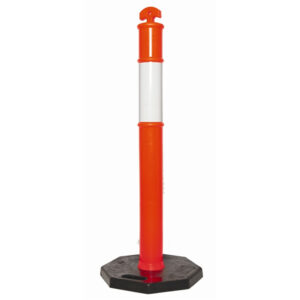 T-TOP BOLLARD STEM & 6KG BASE REFLECTIVE DAY/NIGHT